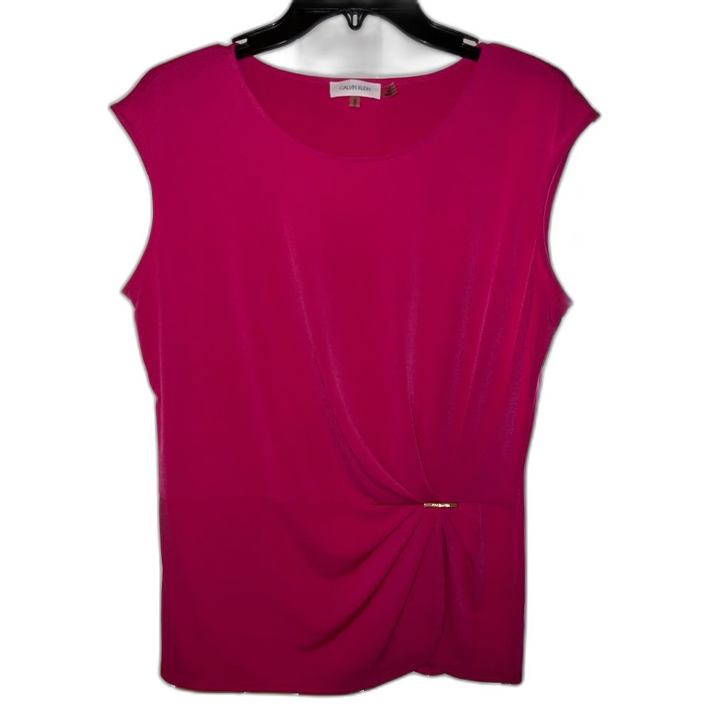 Calvin Klein Fuchsia Sleeveless Blouse